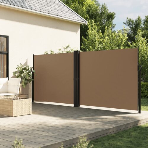 vidaXL Zložljiva stranska tenda taupe 180x1000 cm Cene