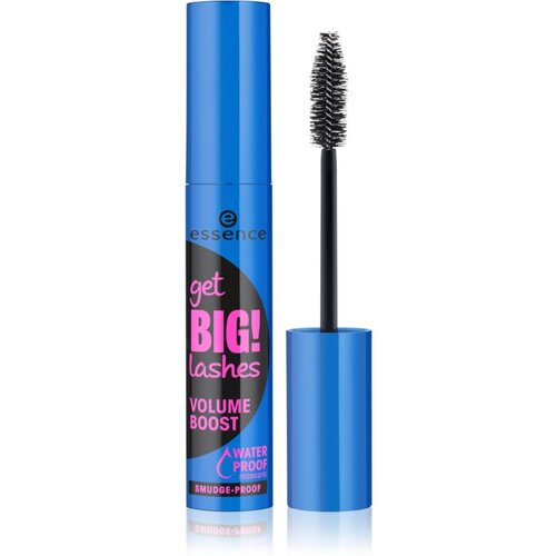 Essence Get BIG! Lashes vodootporna maskara za volumen nijansa 01 Black 12 ml Slike