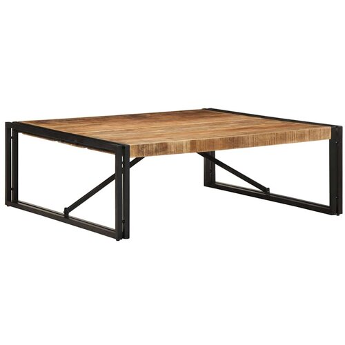 VidaXL Stol za kavu 100x100x35 cm Puno grubo drvo Mango Slike