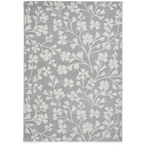 Catherine Lansfield Sivi tepih 160x230 cm Grace Floral –