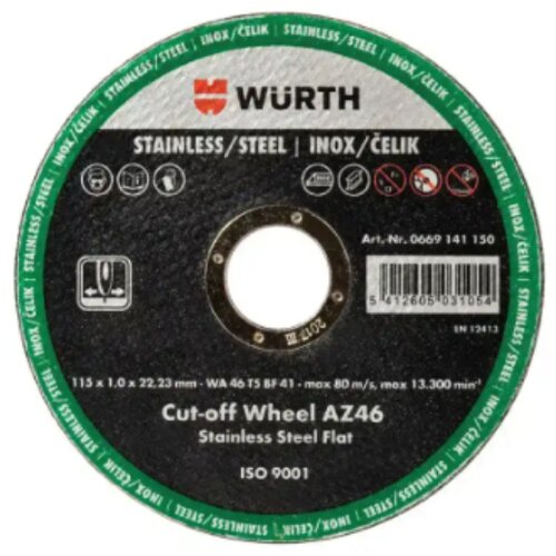 Würth Rezna ploča za inox 115x1 Cene