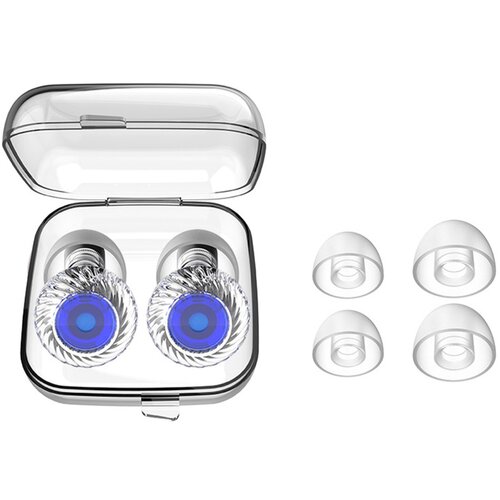 INF Visoko Zvestoba Čepi za U&scaron;esa za Zmanj&scaron;evanje Hrupa - Cyclone Transparent Series Blue, (5000116730) Cene