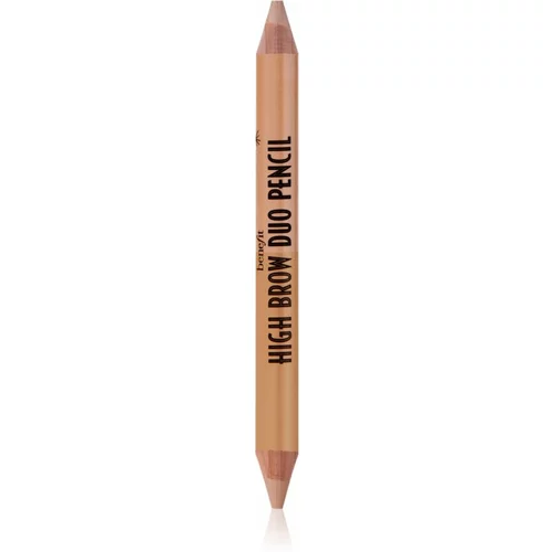 Benefit High Brow Duo Pencil posvetlitveni svinčnik za pod obrvi odtenek Medium 2x1,4 g