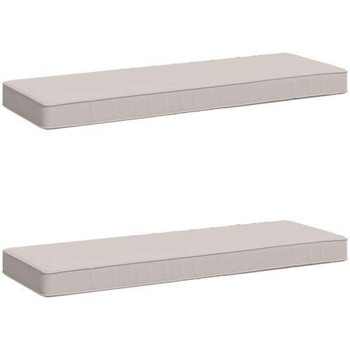  Jastučići za klupe - 2 dijela VUGHT 2 pcs 100% poliester Bijela Cene