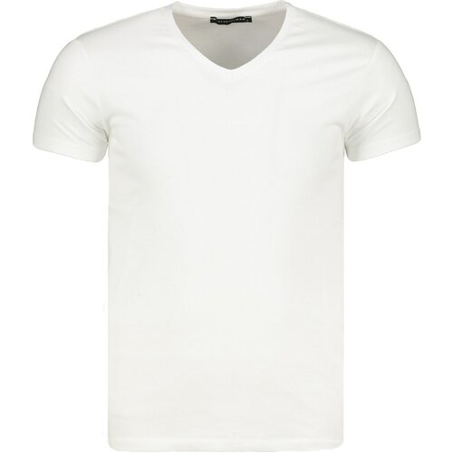 Trendyol Muška majica s V izrezom bijela | siva Cene