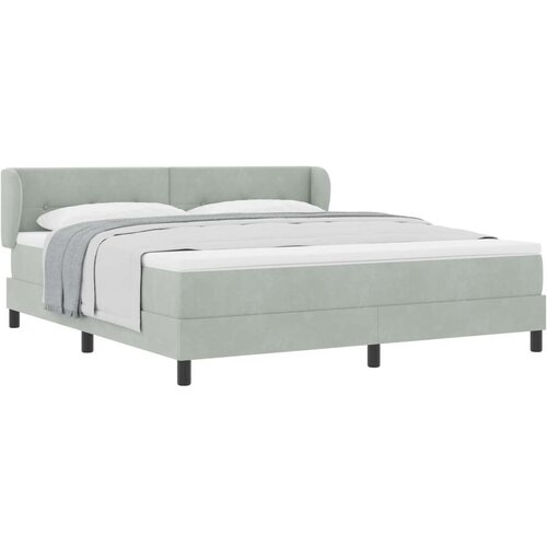 Box Spring Krevet s Madracem Svjetlosiva 180x200 cm Bar&amp;scaron;un Slike