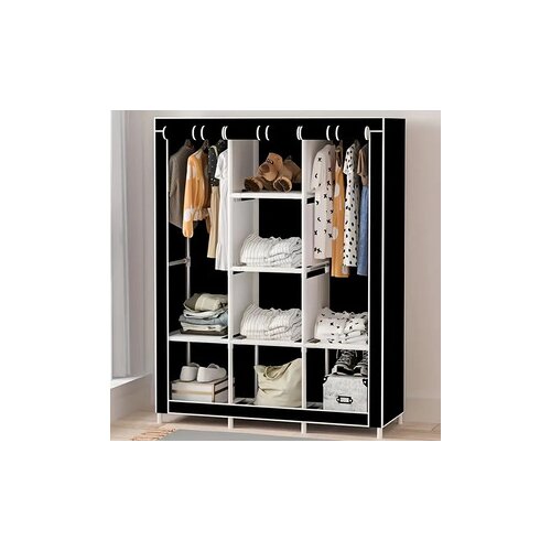  Livora prenosivi garderober 105x170cm, crna Slike