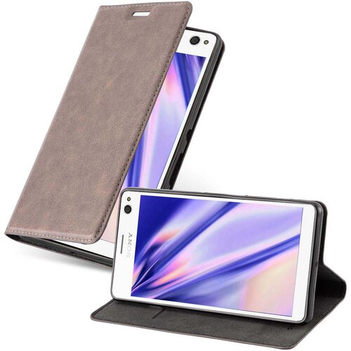 Cadorabo Ohi&scaron;je, združljivo z Sony Xperia C4 v kavovinsko rdeča - Za&scaron;čitni ovitek z magnetnim zapiranjem, stoječo funkcijo in režo za kartice, (20549153) Cene