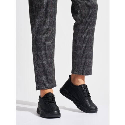 Shelvt Black openwork leather shoes by Sergio Leone Cijene