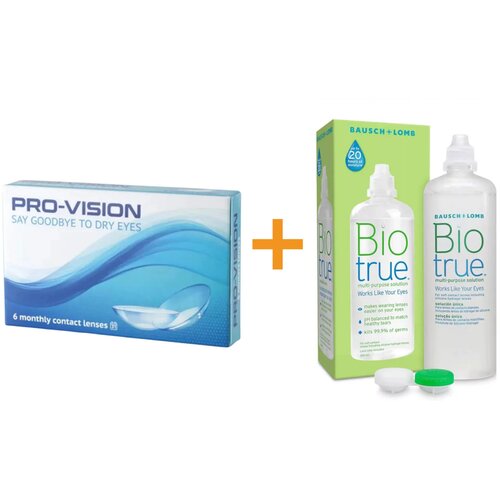 Pro-Vision (6 db), havi kontaktlencse + Biotrue (300 ml) Cene