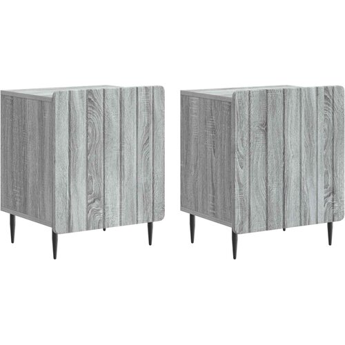  Noćni ormar 2 pcs Siva sonoma 43 x 34,5 x 52 cm Cene