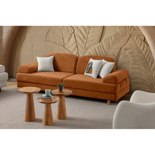 Atelier Del Sofa Aries trosed na razvlačenje 230 cm, narandžasta Cene
