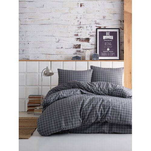Aberto Design set posteljine Mini Kare, 200x220 cm, 220x240 cm, Antracit Cene