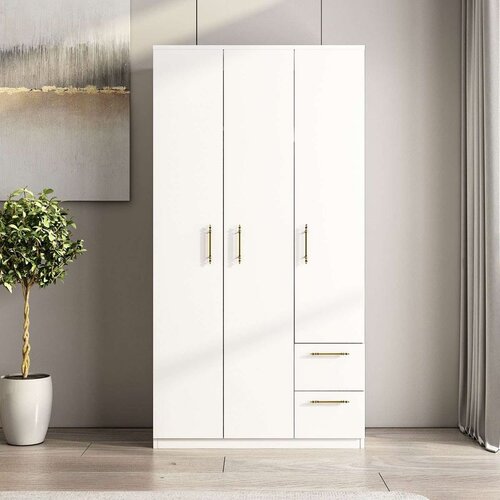 Hanah home merlin - white white wardrobe Cene