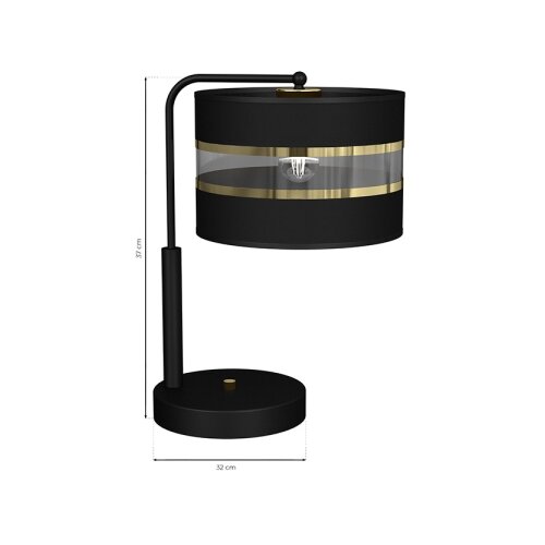  Stona lampa ULTIMO 1xE27/60W/230V crna Slike
