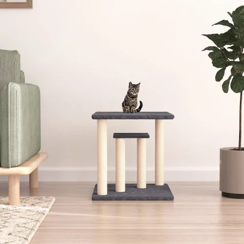  Grebalica za mačke s platformama tamnosiva 50 cm