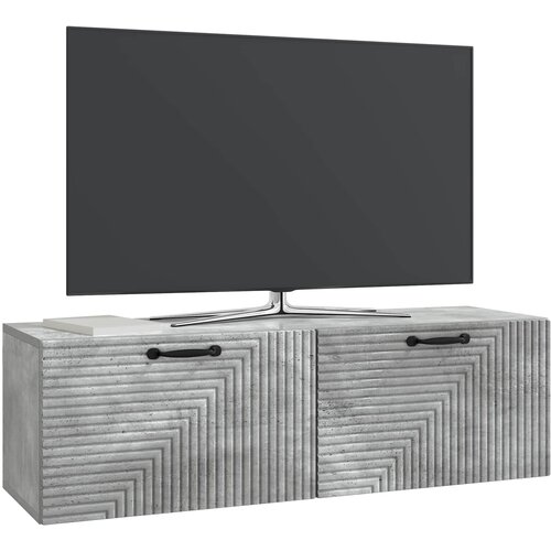  ormar za zid Betonska siva 98 x 31 x 30 cm Konstruirano drvo Slike