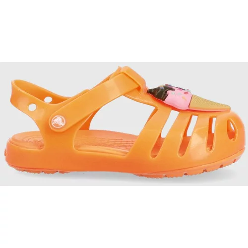 Crocs Dječje sandale ISABELLA CHARM SANDAL boja: narančasta