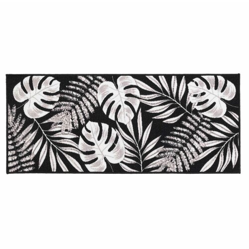 Douceur d intérieur Črn pralen tekač 50x120 cm Amber – Cene
