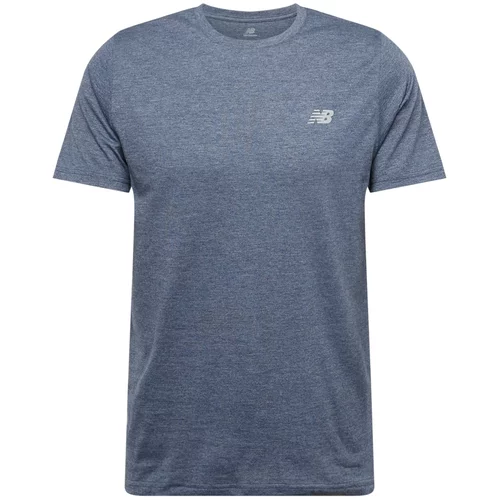 New Balance Tehnička sportska majica 'Essentials Heathert' plava / bijela