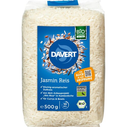 Davert Bio jasmin bijela riža Wildlife Friendly - 500 g Cijene