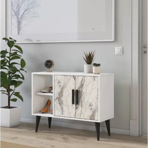 Olimp Sport Komoda visoki sjaj belo mermer Cene