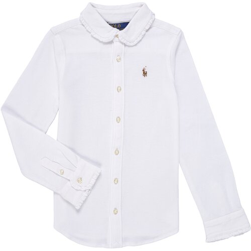 Polo Ralph Lauren KNIT OXFORD-SHIRTS-BUTTON FRONT SHIRT Bijela Slike