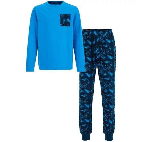 WE Fashion Pidžama set plava / mornarsko plava