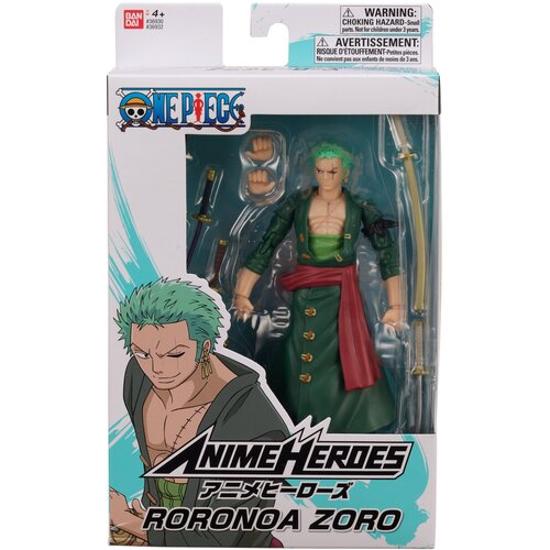 Bandai one piece anime heroes monkey roronoa zoro figure 17cm Cene