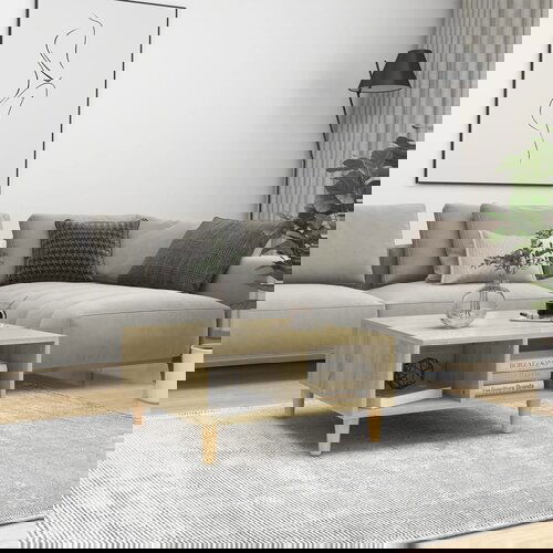 VidaXL Klubska mizica sonoma hrast 60x60x30 cm iverna plo&amp;scaron;ča, (20625529) Slike