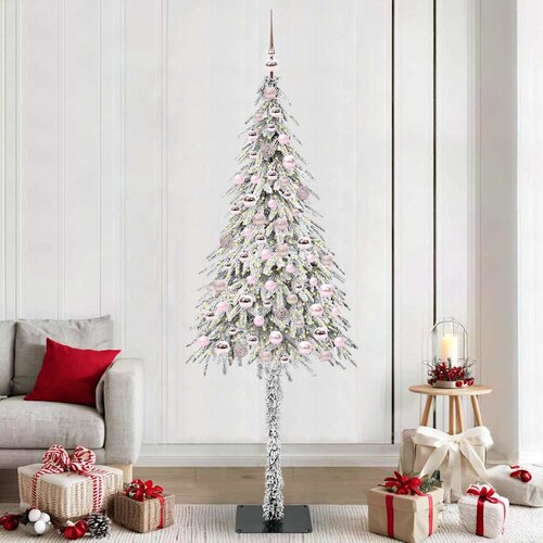  Božićno drvce s 300 LED svjetlima Bijelo 210 cm PE i čelik Cijene