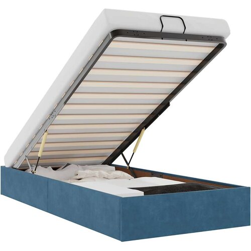 VidaXL okvir za krevet bez madraca tamnoplavi 80x200 cm bar&amp;scaron;unasti Slike