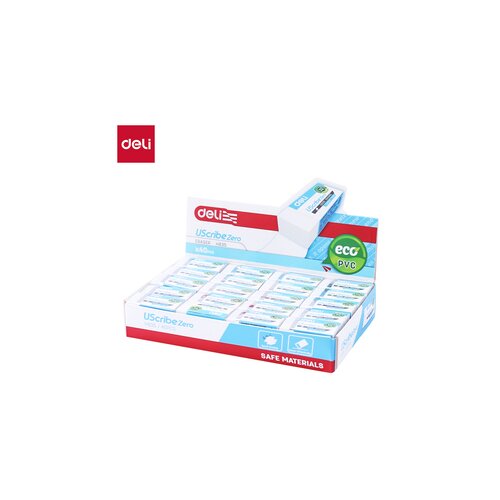 Deli GUMICA USCRIBE ZERO - EKO PVC 30x14x10mm BELA EH835 Slike