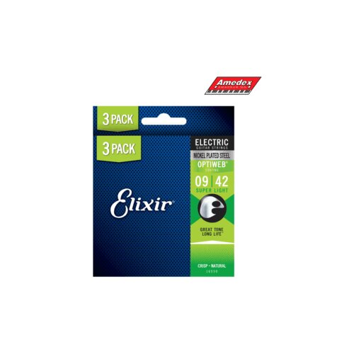 ŽICE ZA EL GITARU ELIXIR 009/42 Optiweb 3 Pack Cijene