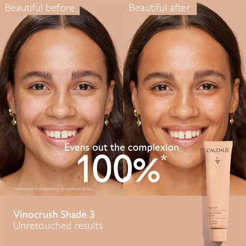 Caudalie Vinocrush Skin Tint CC krema za poenoten ten kože z vlažilnim učinkom odtenek 3 30 ml Slike