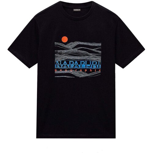 Napapijri S Buti T-Shirt Black Crna Slike