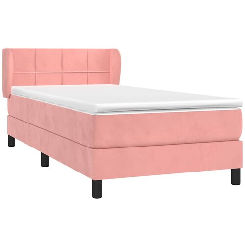 Box spring krevet s madracem ružičasti 90x200 cm bar&amp;scaron;unasti Slike