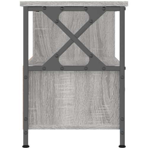  ormarić siva boja hrasta 90 x 33 x 45 cm od drva i željeza Slike