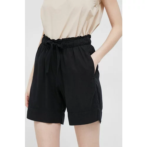 Deha Kratke hlače za žene, boja: crna, glatki materijal, visoki struk