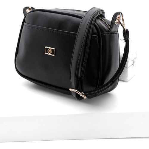 Marjin Shoulder Bag - Black - Plain Slike