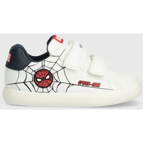 Geox Otroške superge x Marvel, Spider-Man bela barva