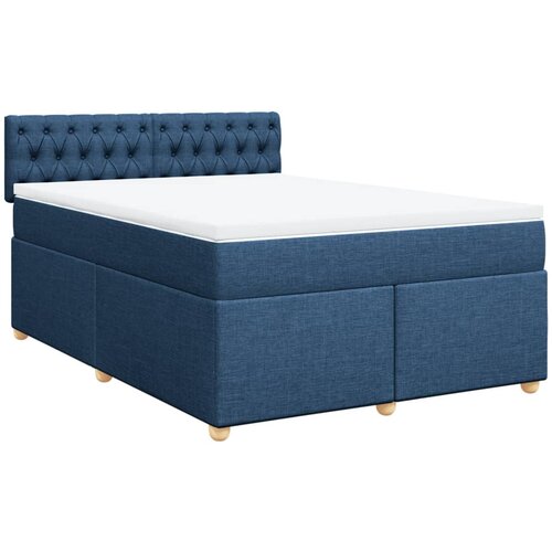 vidaXL Krevet s oprugama i madracem plavi 160x200 cm od tkanine Cijene