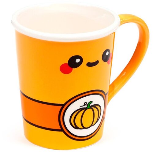  &amp;Scaron;alica s poklopcem Foodiemals - bundeva latte, 325 ml Slike