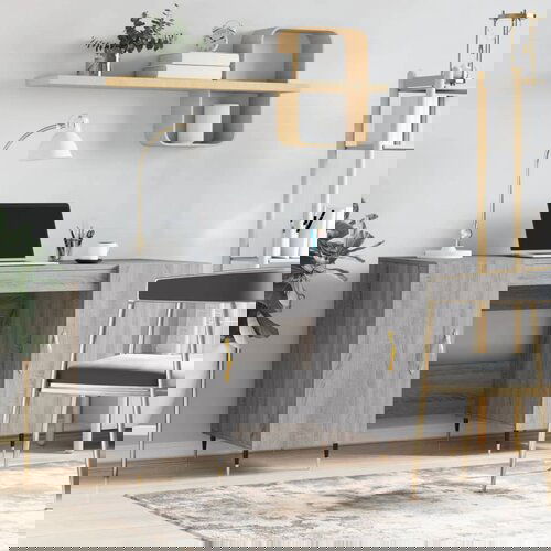 VidaXL Radni stol boja hrasta sonome 140x50x75 cm konstruirano drvo Slike