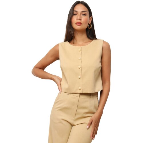 La Modeuse Jakne &amp;amp; Blazerji 72458_P170132 Bež Slike