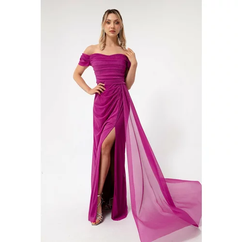 Lafaba Evening & Prom Dress - Pink - Wrapover