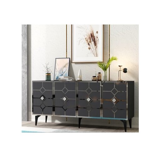 Hanah home komoda cagla anthracite silver Cene
