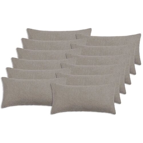  Presvlaka za jastuk 12 pcs HEERLEN Svjetlosiva 40 x 80 cm - Svjetlosiva 40 x 80 cm 12 Cene
