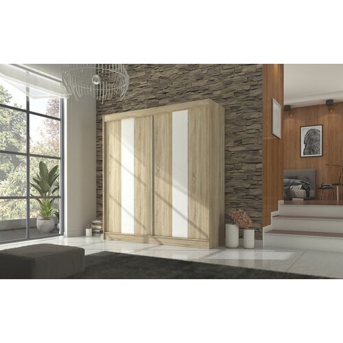 ADRK ORMAR KAREN 200 CM (VI�E BOJA)-Sonoma/bijela Cijene