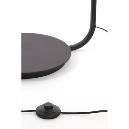 Light &amp;amp; Living Mat črna/v naravni barvi stoječa svetilka s tekstilnim senčilom (vi&amp;scaron;ina 164 cm) Lyra &amp;ndash; Slike